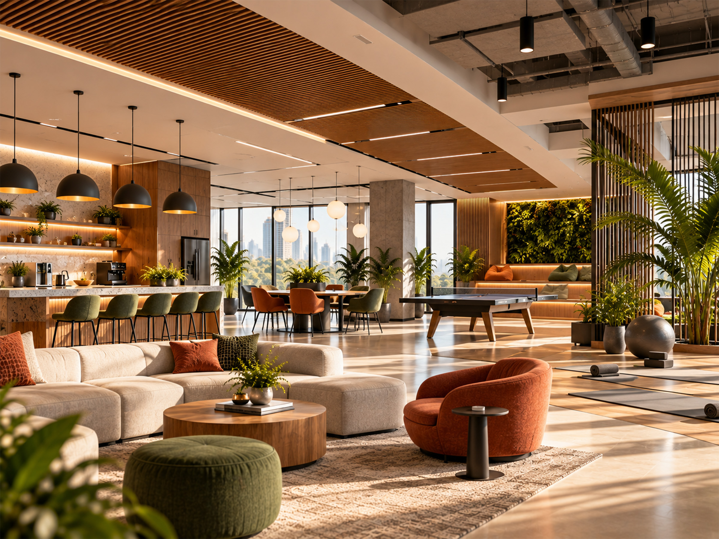 Breakout and workplace lounge design by Ryan Creative Living