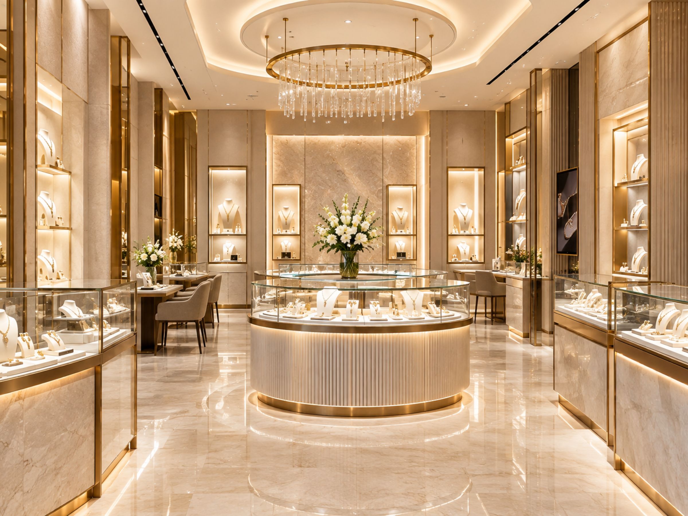 Jewellery and luxury retail interior