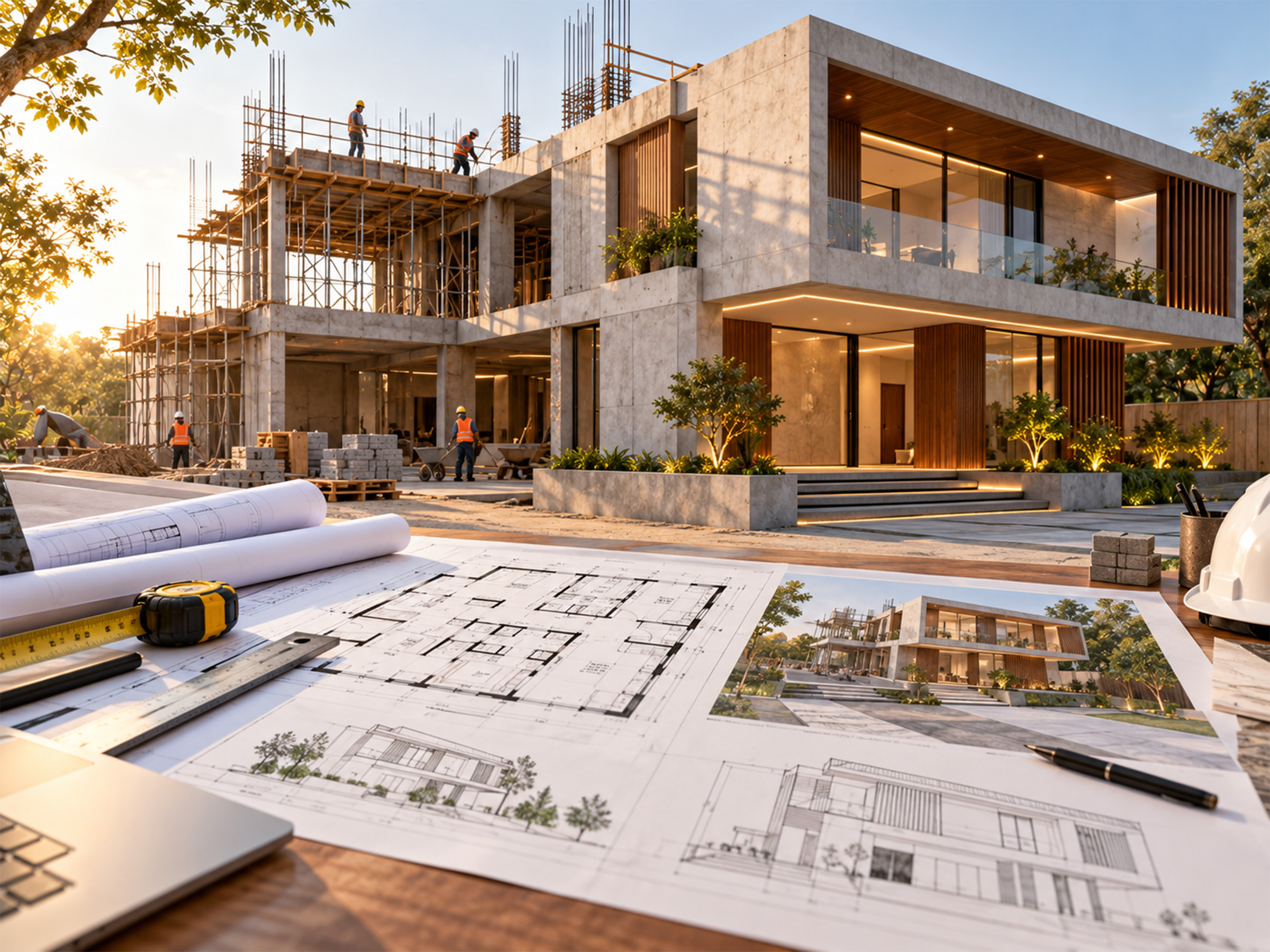 Architecture and civil works for residential projects